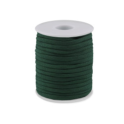 Ejtőernyő / ruha zsinór ø4 mm - Zöld sötét (100 Méterek)