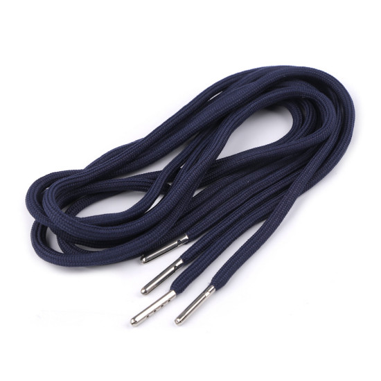 Sznurek odzieżowy z końcówkami długość 130 cm - Czarny (100 Sztuki) Sznurek odzieżowy z końcówkami długość 130 cm - Czarny (100 Sztuki)