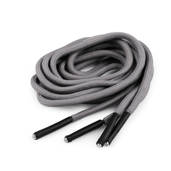 Sznurek odzieżowy / do kaptura z końcówkami długość 120; 140 cm - Czarny (100 Sztuki) Sznurek odzieżowy / do kaptura z końcówkami długość 120; 140 cm - Czarny (100 Sztuki)