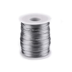 Szatén zsinór ø1 mm - Szürke (1 Darab)