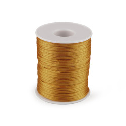 Szatén zsinór ø1 mm - Arany (1 Darab)
