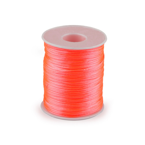 Sznurek satynowy ø1 mm - Fioletowy (1 Sztuka)