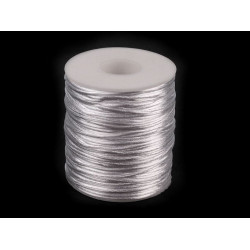 Szatén zsinór ø1 mm - Fehér (1 Darab)