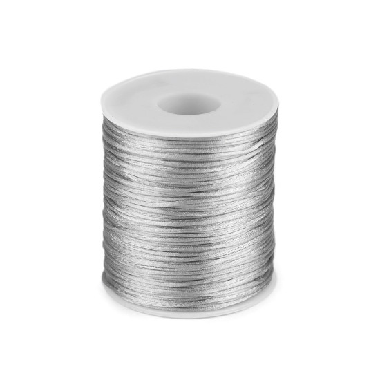 Sznurek satynowy ø1 mm - Fioletowy (1 Sztuka)