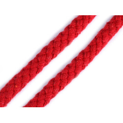 Cordon de serrage, ø 8, tressé - Rouge (10 Mètres)