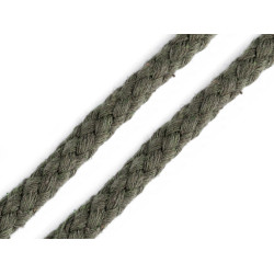 Cordon de serrage, ø 8, tressé - Vert kaki (10 Mètres)