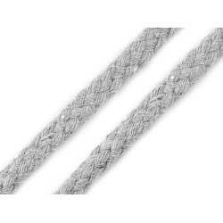 Cordon de serrage, ø 8, tressé - Gris très clair (10 Mètres)