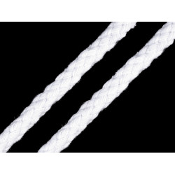 Cordon de serrage, ø 8, tressé - Blanc (10 Mètres)