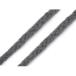 Cordón de algodón para prendas de ropa ø6 mm - Gris (10 Metros)