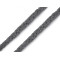Cordón de algodón para prendas de ropa ø6 mm - Gris (10 Metros)
