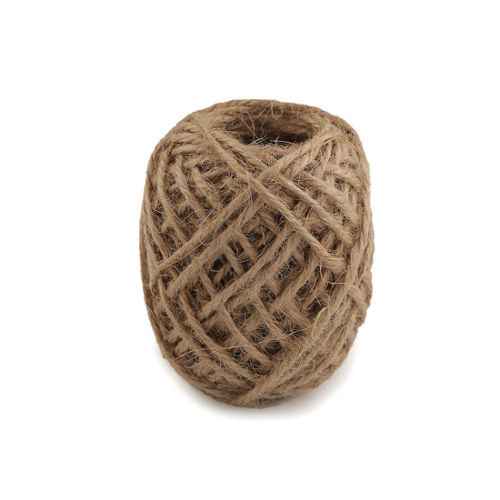 Sznurek jutowy ø2 mm - Płowy naturalny (1 Sztuka) Sznurek jutowy ø2 mm - Płowy naturalny (1 Sztuka)