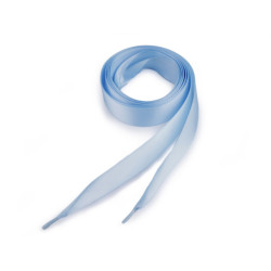 Sznurówki / wstążki satynowe długość 110 cm - Błękitny (100 Sztuki)