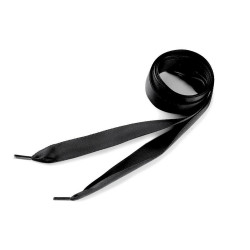 Sznurówki / wstążki satynowe długość 110 cm - Czarny (10 Sztuki)