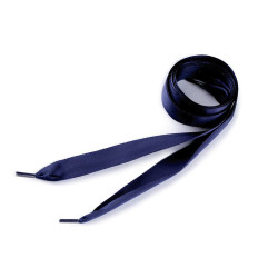 Sznurówki / wstążki satynowe długość 110 cm - Granatowy (10 Sztuki)