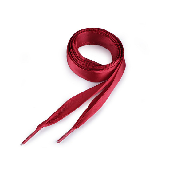 Sznurówki / wstążki satynowe długość 110 cm - Czerwony (10 Sztuki) Sznurówki / wstążki satynowe długość 110 cm - Czerwony (10 Sztuki)