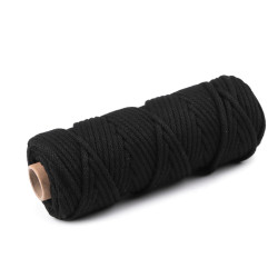 Cord / string yarn ø5 mm - Black (10 Meters)