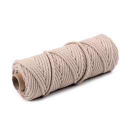 Cord / string yarn ø5 mm - Beige camel (10 Meters)