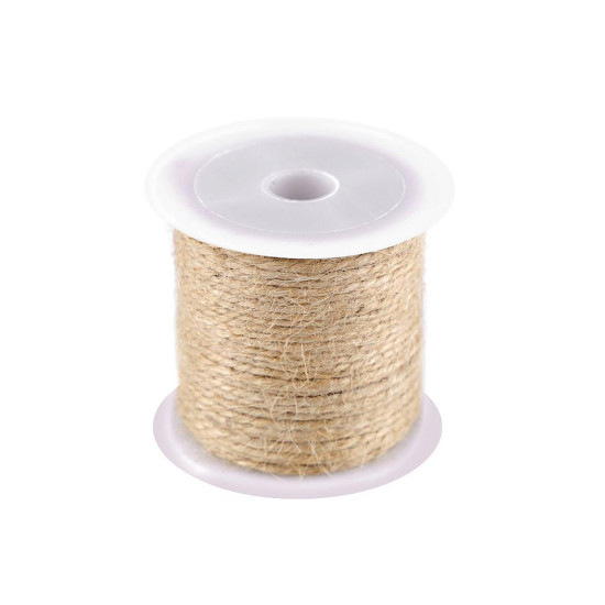 Corde de jute, ø 1,5 mm - Ecru natural (5 Pièces) Corde de jute, ø 1,5 mm - Ecru natural (5 Pièces)
