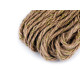 Braided jute string with lurex ø5 mm - Burlap (80 Meters)