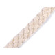 Braided cotton rope / cord ø8 mm - Ecru light (1 Meter) Braided cotton rope / cord ø8 mm - Ecru light (1 Meter)