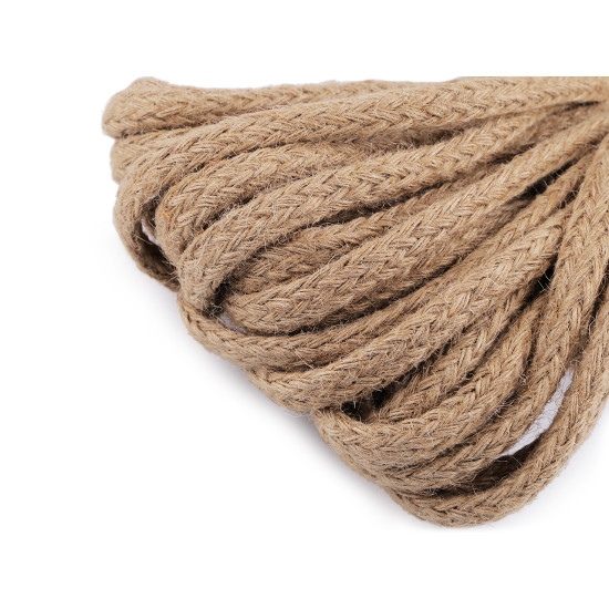 Corde en jute tressée, largeur 15 mm - Ecru natural (1 Mètre) Corde en jute tressée, largeur 15 mm - Ecru natural (1 Mètre)