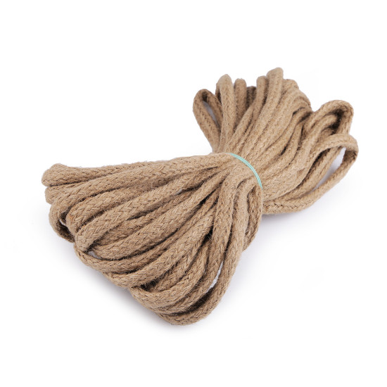 Corde en jute tressée, largeur 15 mm - Ecru natural (1 Mètre) Corde en jute tressée, largeur 15 mm - Ecru natural (1 Mètre)