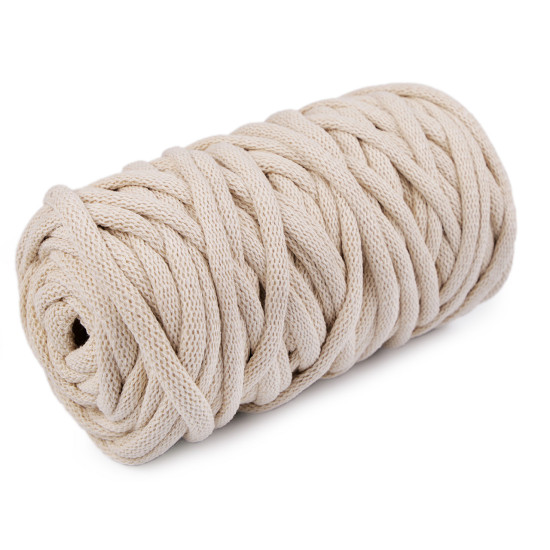 Corde/laine, ø 9 mm, pleine - Écru lumineux (100 Mètres) Corde/laine, ø 9 mm, pleine - Écru lumineux (100 Mètres)
