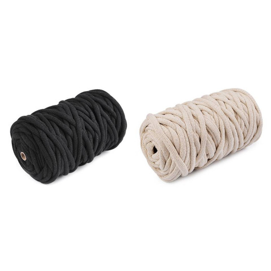 Corde/laine, ø 9 mm, pleine - Écru lumineux (100 Mètres) Corde/laine, ø 9 mm, pleine - Écru lumineux (100 Mètres)