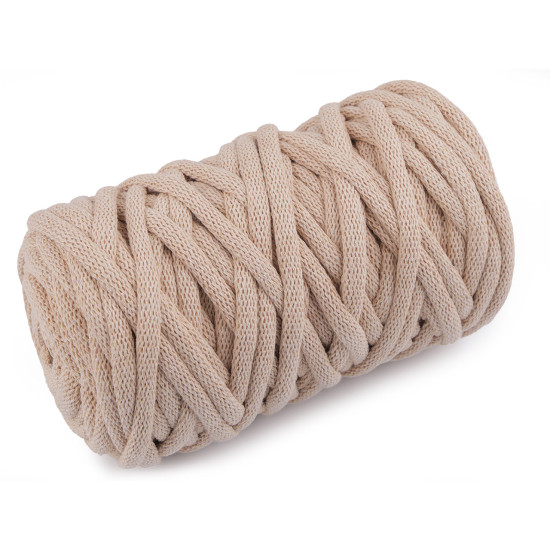 Corde/laine, ø 9 mm, pleine - Écru lumineux (100 Mètres) Corde/laine, ø 9 mm, pleine - Écru lumineux (100 Mètres)