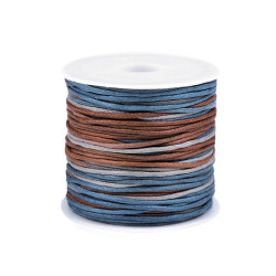 Baumwollschnur / kordel ø1 mm regenbogen - Blau (1 Stück)