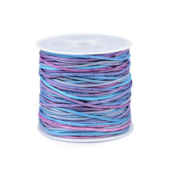 Baumwollschnur / kordel ø1 mm regenbogen - Multicolor (1 Stück) Baumwollschnur / kordel ø1 mm regenbogen - Multicolor (1 Stück)