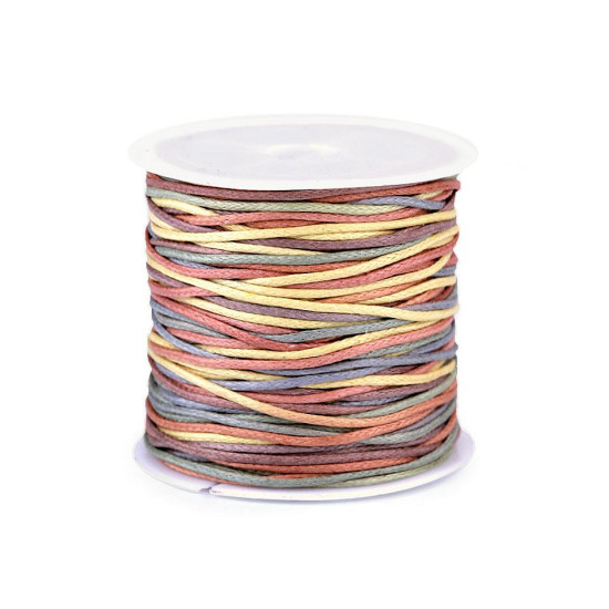 Baumwollschnur / kordel ø1 mm regenbogen - Multicolor (1 Stück) Baumwollschnur / kordel ø1 mm regenbogen - Multicolor (1 Stück)