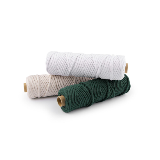 Sznurek bawełniany macrame ø3 mm do rozczesania - Bladoszary (50 Metry) Sznurek bawełniany macrame ø3 mm do rozczesania - Bladoszary (50 Metry)