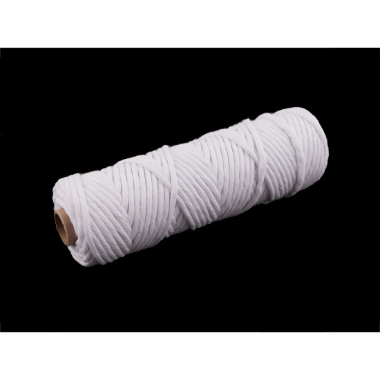 Sznurek bawełniany macrame ø3 mm do rozczesania - Bladoszary (50 Metry) Sznurek bawełniany macrame ø3 mm do rozczesania - Bladoszary (50 Metry)