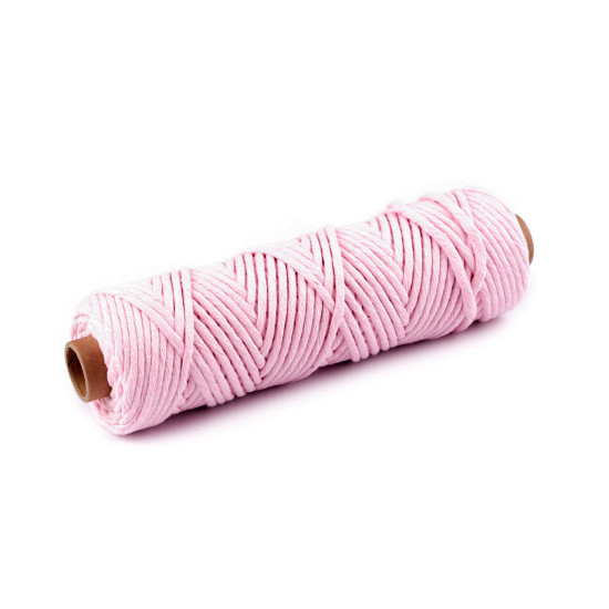 Sznurek bawełniany macrame ø3 mm do rozczesania - Bladoszary (50 Metry) Sznurek bawełniany macrame ø3 mm do rozczesania - Bladoszary (50 Metry)