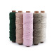 Sznurek bawełniany macrame ø3 mm do rozczesania - Bladoszary (50 Metry) Sznurek bawełniany macrame ø3 mm do rozczesania - Bladoszary (50 Metry)