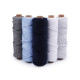 Sznurek bawełniany macrame ø3 mm do rozczesania - Bladoszary (50 Metry) Sznurek bawełniany macrame ø3 mm do rozczesania - Bladoszary (50 Metry)