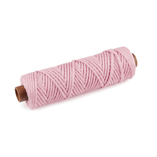 Sznurek bawełniany macrame ø3 mm do rozczesania - Bladoszary (50 Metry) Sznurek bawełniany macrame ø3 mm do rozczesania - Bladoszary (50 Metry)
