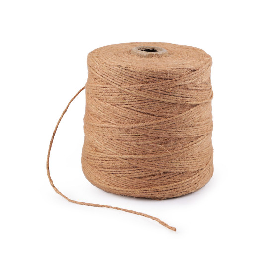 Jute twine / string ø3 mm for knitting bags and decorations - Burlap (1 Piece) Jute twine / string ø3 mm for knitting bags and decorations - Burlap (1 Piece)