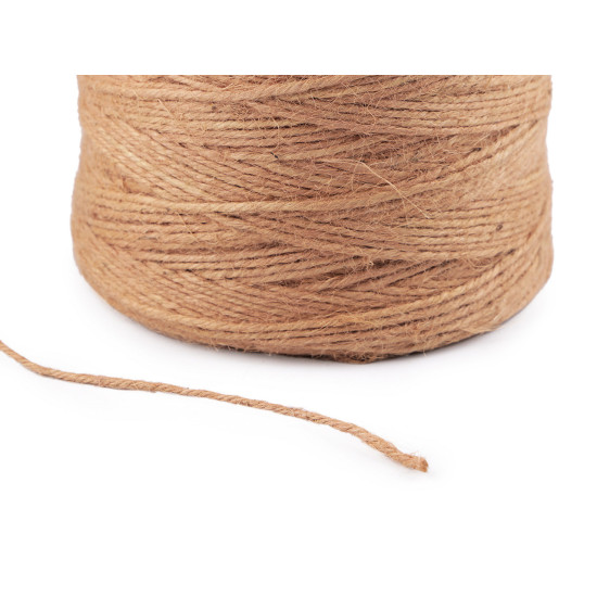 Jute twine / string ø3 mm for knitting bags and decorations - Burlap (1 Piece) Jute twine / string ø3 mm for knitting bags and decorations - Burlap (1 Piece)