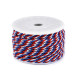 Tricolor twisted cord ø4 mm - As pictured (18 Meters) Tricolor twisted cord ø4 mm - As pictured (18 Meters)