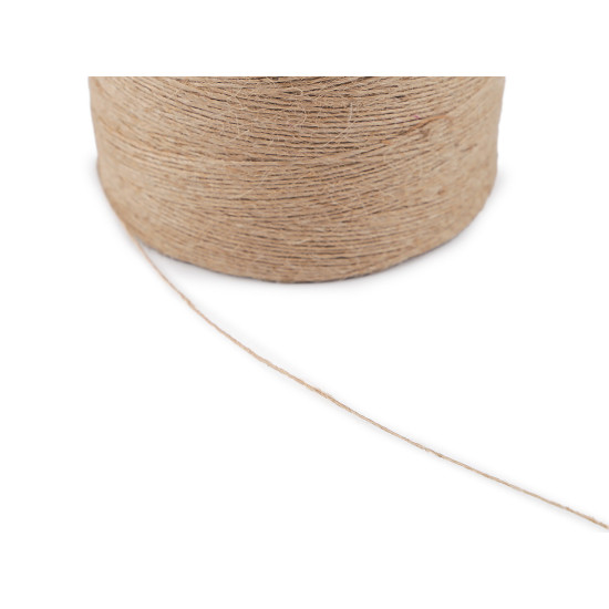 Jute twine / string ø1 mm for knitting bags and decorations - Natural brown (1 Piece) Jute twine / string ø1 mm for knitting bags and decorations - Natural brown (1 Piece)