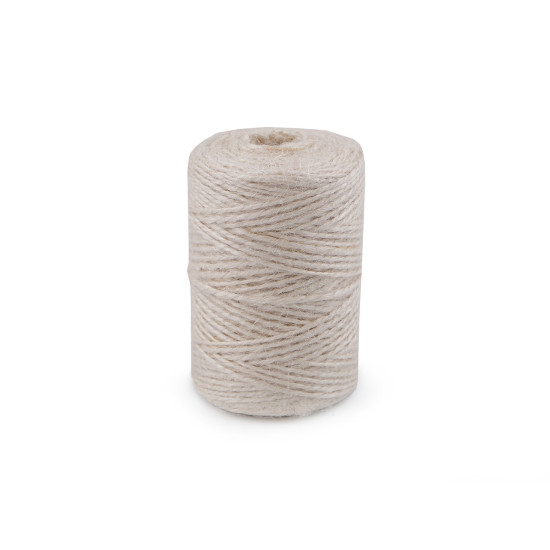 Jute twine ø2 mm for knitting and crocheting - Ecru light (1 Piece) Jute twine ø2 mm for knitting and crocheting - Ecru light (1 Piece)