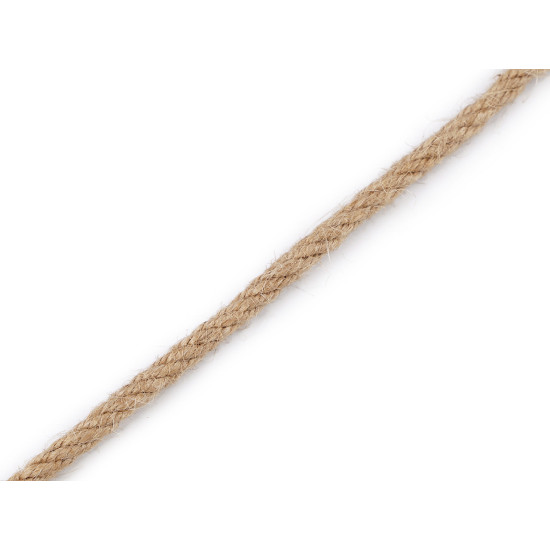 Cordon en jute torsadé, ø 6 mm - Ecru natural (40 Mètres) Cordon en jute torsadé, ø 6 mm - Ecru natural (40 Mètres)