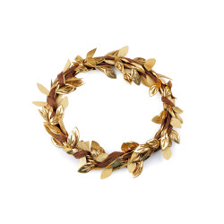 Gold leaves wire garland 2 m - Gold (1 Bunch)