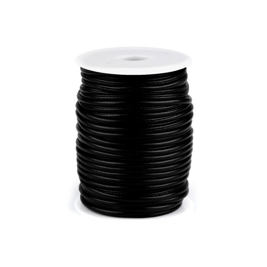 Eco leather string cord, filled ø3 mm - Cream lightest (1 Meter) Eco leather string cord, filled ø3 mm - Cream lightest (1 Meter)