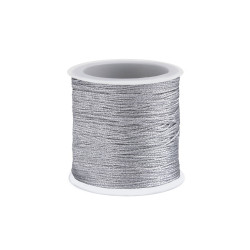 Lurex cord / christmas twine ø0.3 mm - Silver (1 Piece)