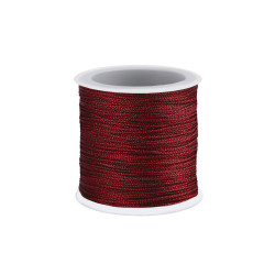 Lurex cord / christmas twine ø0.3 mm - Light wine red (1 Piece)