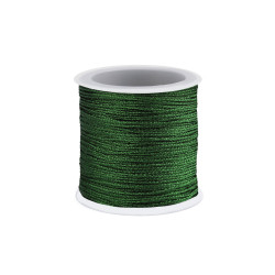 Lurex cord / christmas twine ø0.3 mm - Green (1 Piece)
