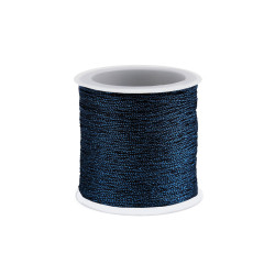Lurex cord / christmas twine ø0.3 mm - Blue dark (1 Piece)